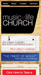 Mobile Screenshot of musicoflifechurch.com